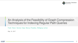 An Analysis of the Feasibility of Graph Compression Techniques for