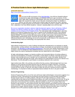 A Practical Guide to Seven Agile Methodologies