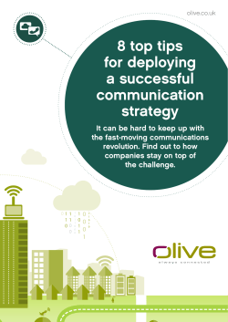8 top tips for deploying a successful communication strategy