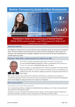 seminar - LSSA LEAD
