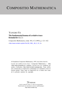 The fundamental lemma of a relative trace formula for GL(3)