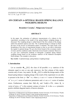 on certain a-optimal biased spring balance weighing designs