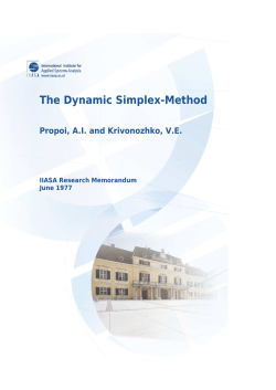 The Dynamic Simplex-Method