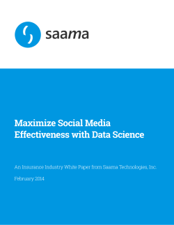 Maximize Social Media Effectiveness with Data Science