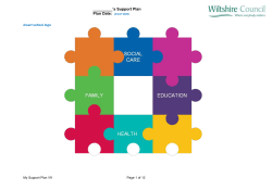 My Support Plan - Wiltshire Local Offer