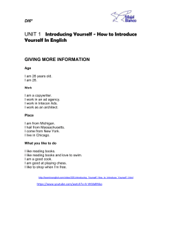 I am from Michigan. I hail from Massachusetts. I come from New York