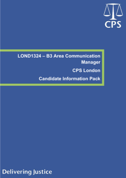 Candidate Information Pack