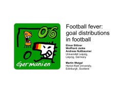 Football fever: goal distributions in football