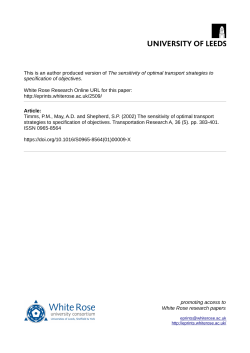The sensitivity of optimal transport strategies to specification of