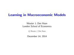 Learning in Macroeconomic Models