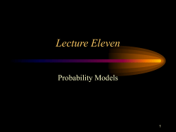 Lecture Eleven - UCSB Department of Economics