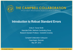 Robust Variance Estimation in Stata