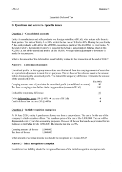 Ess_Deferred Tax Handout 4 - Solutions - Kenya - 0904