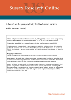 A bound on the group velocity for Bloch wave packets