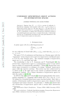 Uniformly Lipschitzian group actions on hyperconvex spaces