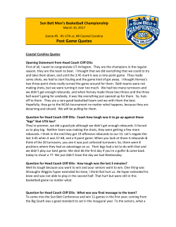 Quotes - Sun Belt Conference