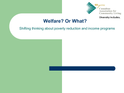Poverty Reduction in Ontario - Council of Canadians with Disabilities