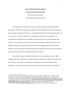 Do Wars Make States: The British Interventionist State