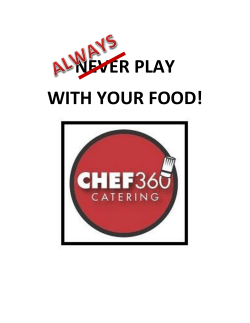 never play with your food!