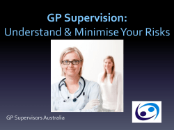 Tips and Tricks for Supervisors