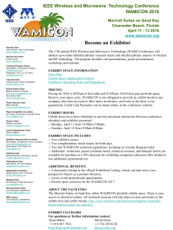 Become an Exhibitor