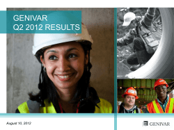 Q2 2012 Results - Presentation