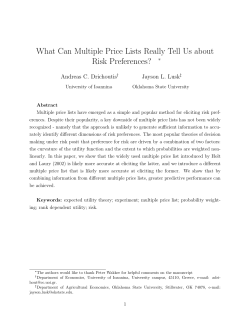 What Can Multiple Price Lists Really Tell Us about Risk Preferences?
