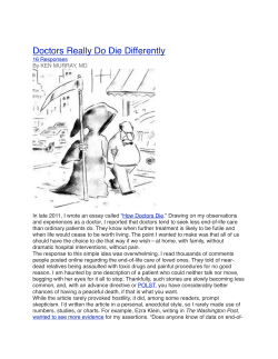 How Drs Die #2 - Hemlock Society of San Diego