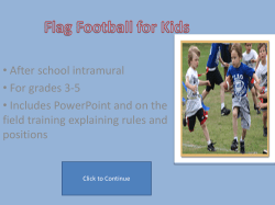 Flag Football for Kids