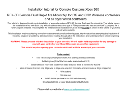 Installation tutorial for Console Customs Xbox 360 RFX-5D 5