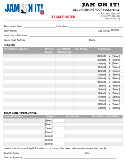 team roster - Jam On It Volleyball