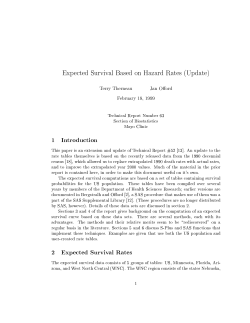 Expected Survival Based on Hazard Rates