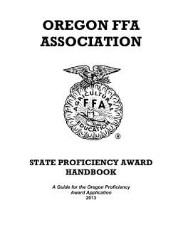 Proficiency Award Handbook