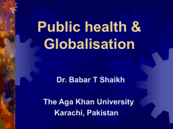 Globalization and Public Health