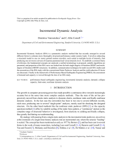 Incremental Dynamic Analysis