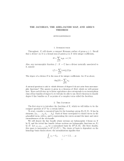 THE JACOBIAN, THE ABEL-JACOBI MAP, AND ABEL`S THEOREM