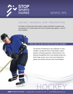 hockey - American Orthopaedic Society for Sports Medicine