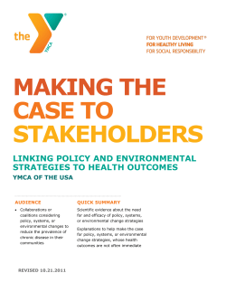 Making the Case to Stakeholders
