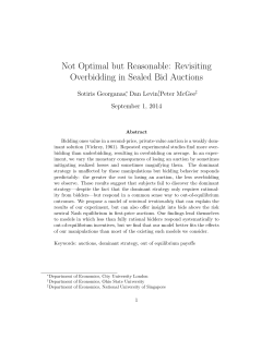 Revisiting Overbidding in Sealed Bid Auctions