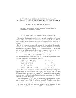 DYNAMICAL COHERENCE OF PARTIALLY HYPERBOLIC