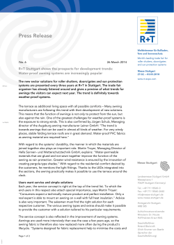 R+T Stuttgart shows the prospects for development