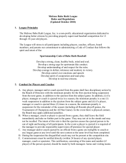 Meirose Babe Ruth League