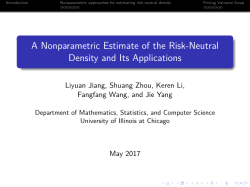 A Nonparametric Estimate of the Risk-Neutral