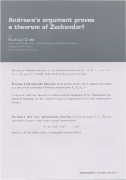 The famous Fibonacci numbers Fn are defined recursively by F0 = 0