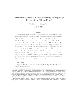 Evidence from Chinese Firms