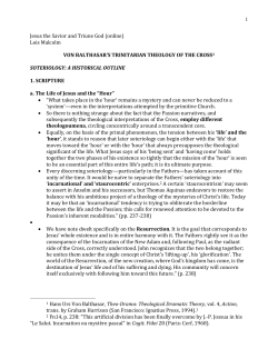 Hans Urs Von Balthasar, Theo-Drama: Theological Dramatic Theory