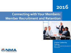 2008 Membership Chairman Presentation