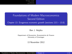 Foundations of Modern Macroeconomics Second