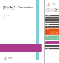 Making Best Use of Teaching Assistants