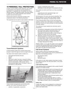 Personal Fall Protection